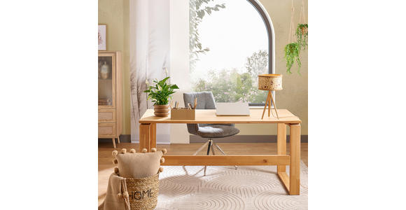 SCHREIBTISCH 160/70/75 cm  in Buchefarben  - Buchefarben, KONVENTIONELL, Holz (160/70/75cm) - Linea Natura