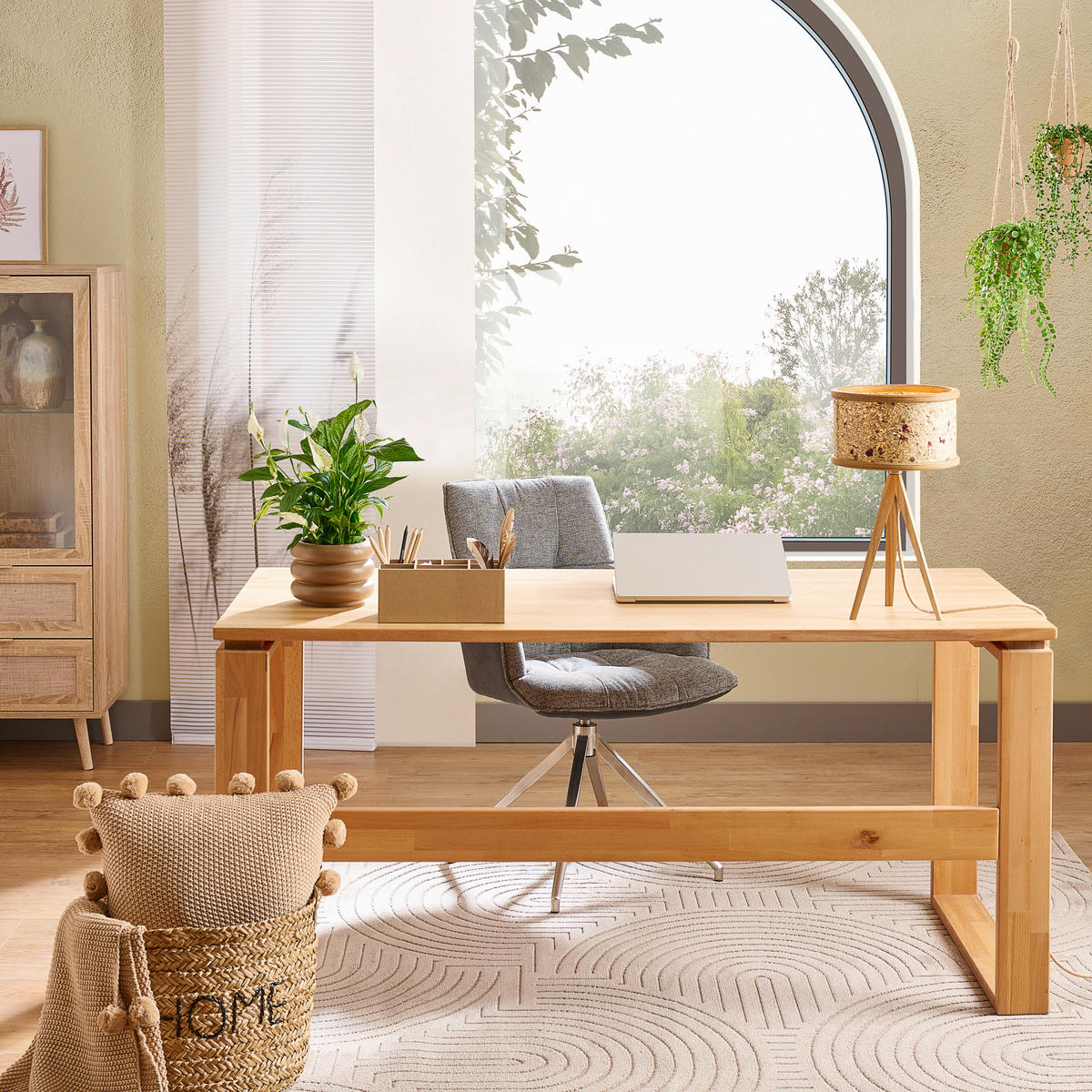 SCHREIBTISCH 160/70/75 cm  in Buchefarben  - Buchefarben, KONVENTIONELL, Holz (160/70/75cm) - Linea Natura