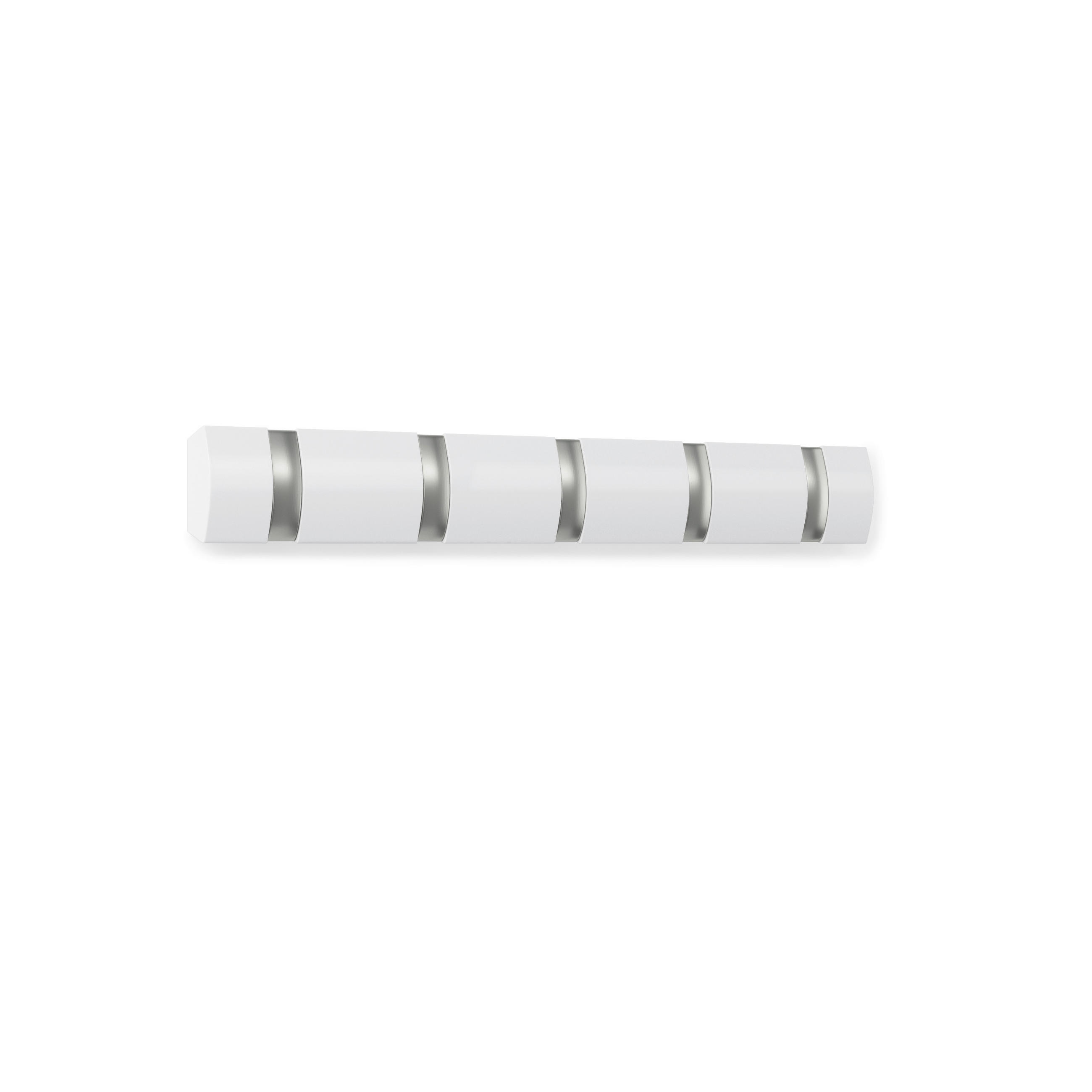WANDGARDEROBE  in Pappel Weiß, Nickelfarben  - Weiß/Nickelfarben, Basics, Holz/Metall (51/6/3cm) - Umbra
