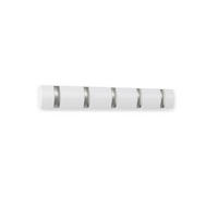 WANDGARDEROBE  in Pappel Weiß, Nickelfarben  - Weiß/Nickelfarben, Basics, Holz/Metall (51/6/3cm) - Umbra