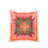 OUTDOOR-KISSEN Palmen  - Multicolor/Rosa, Basics, Kunststoff (38/38cm)