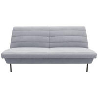 2-SITZER-SOFA in Grau, Hellblau  - Schwarz/Grau, Design, Textil/Metall (185/92/103cm) - LOOKS by W.Joop