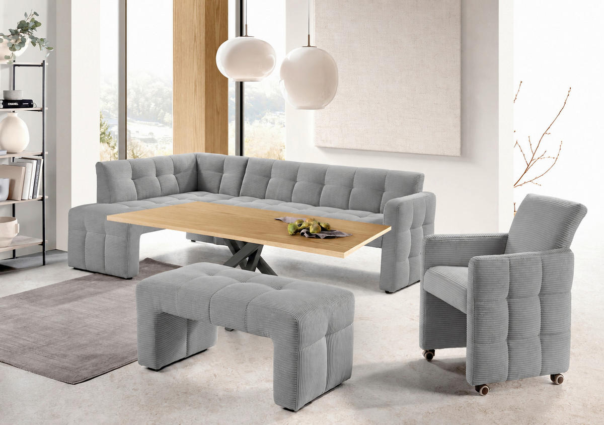 STOLICA S NASLONOM ZA RUKE  svijetlo siva  drvo, tekstil, drvni materijal      - svijetlo siva, Moderno, drvni materijal/drvo (64/90/72cm) - Livetastic