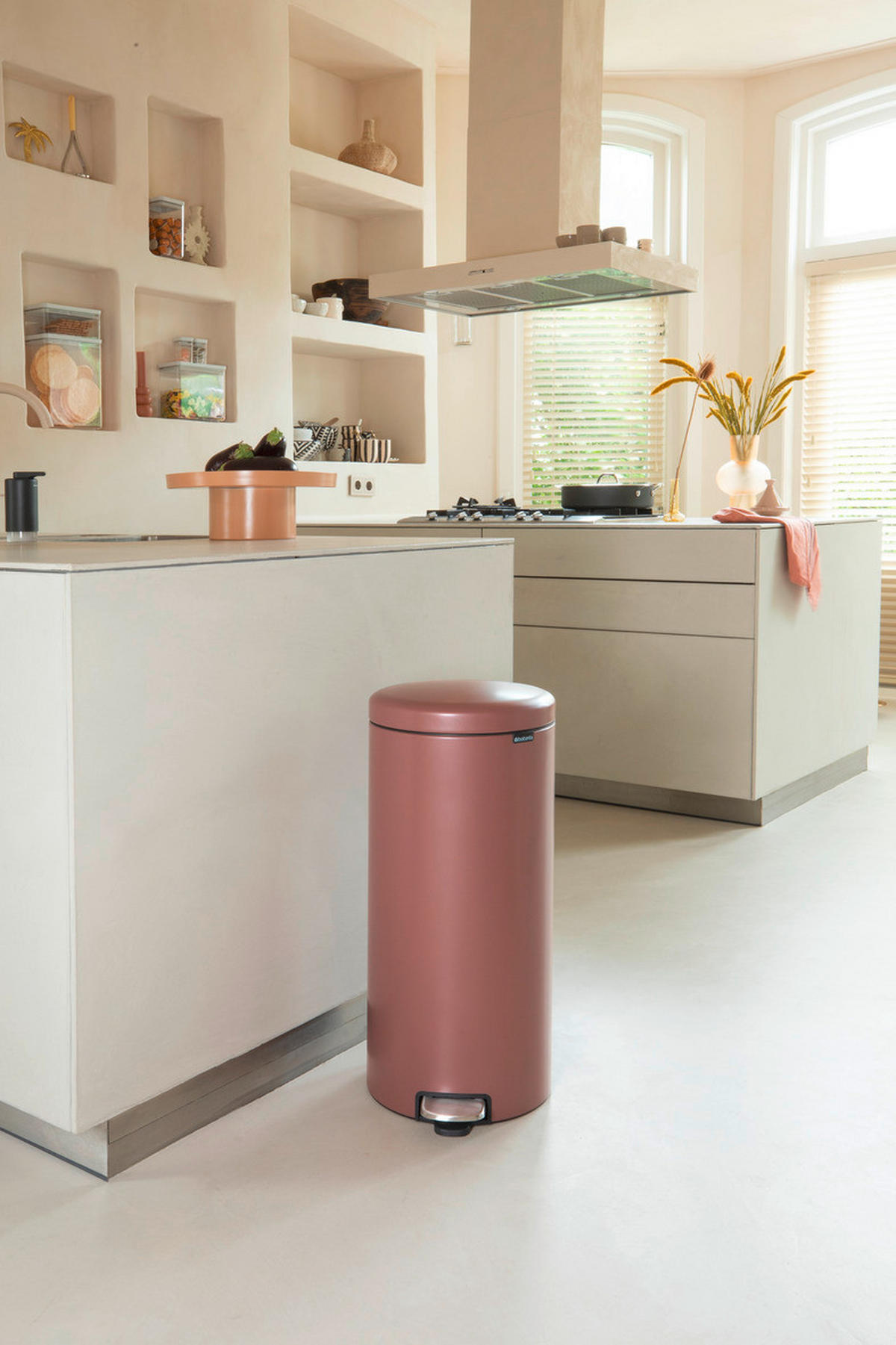 TRETEIMER 30 l  Metall  - Taupe/Anthrazit, Basics, Kunststoff/Metall (29,3/67,9/38cm) - Brabantia