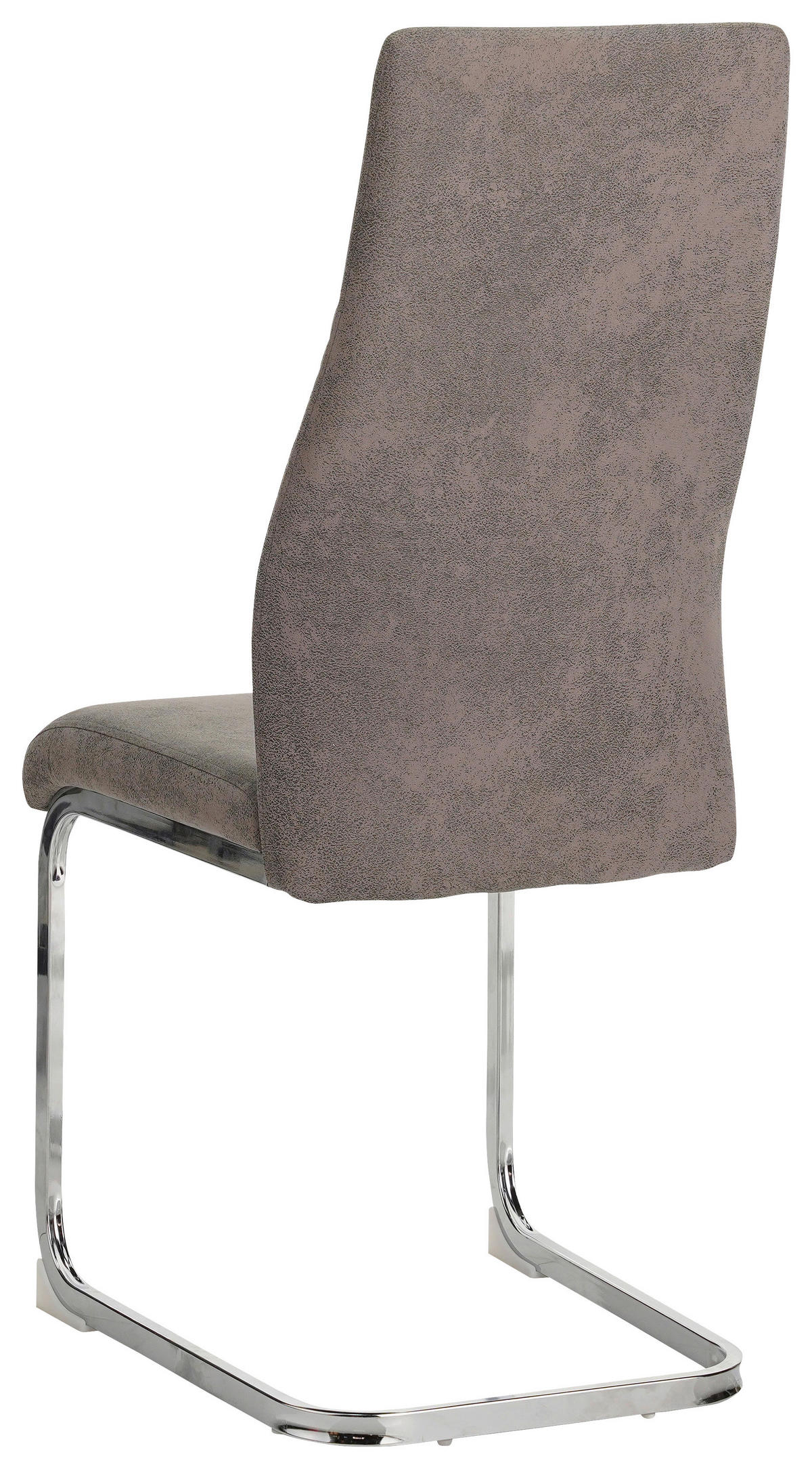 NIHAJNI STOL, kovina, tekstil siva, barve kroma  - barve kroma/siva, Design, kovina/tekstil (43/103/58cm) - Xora