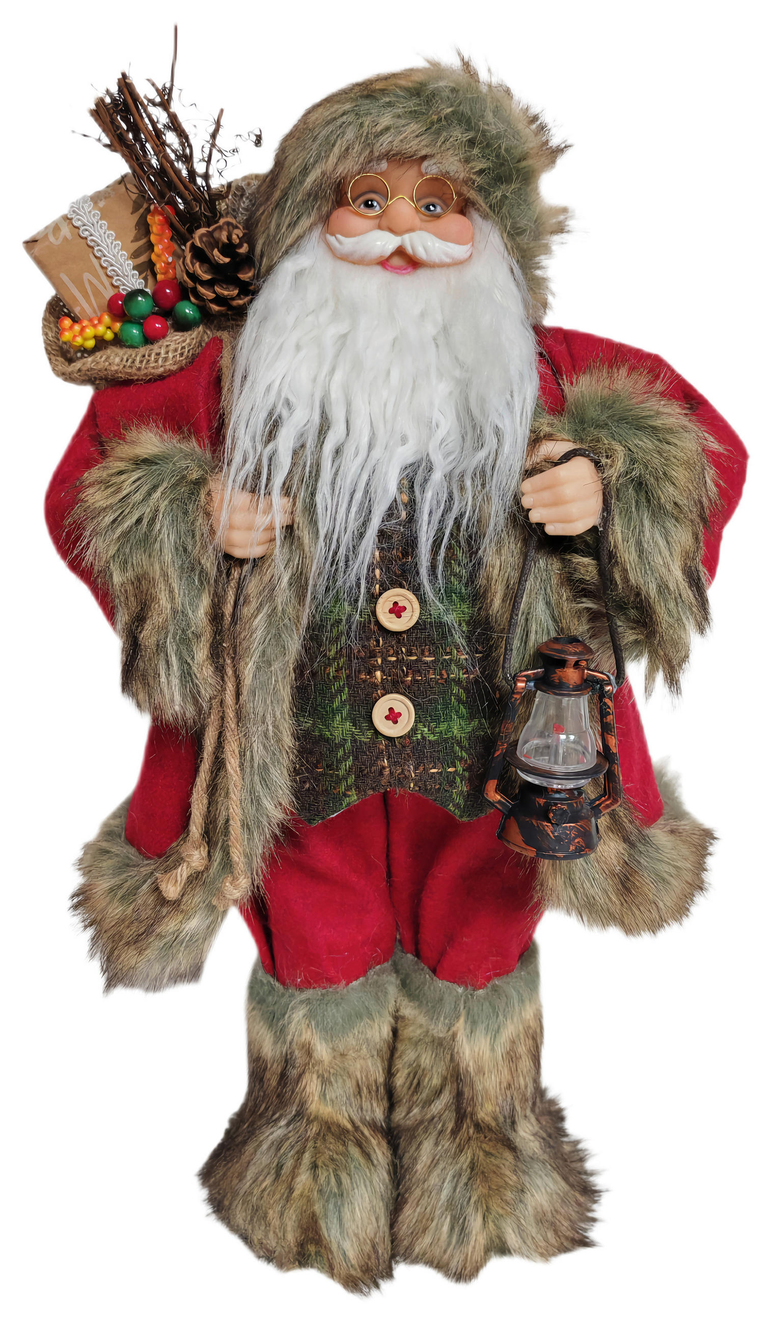 TÉLAPÓ - többszínű, Lifestyle, műanyag/textil (22,5/45,5/16cm) - X-Mas