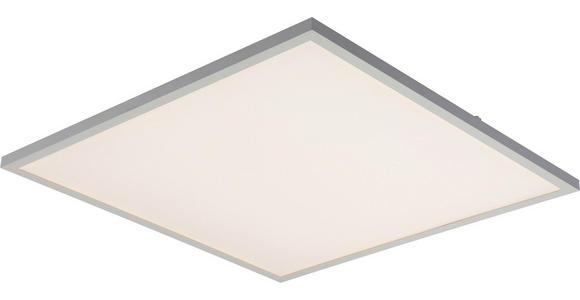 Led Deckenleuchte Varena 45x45 cm Dimmbar - Silberfarben/Weiß, MODERN, Metall (45/45cm) - Luca Bessoni