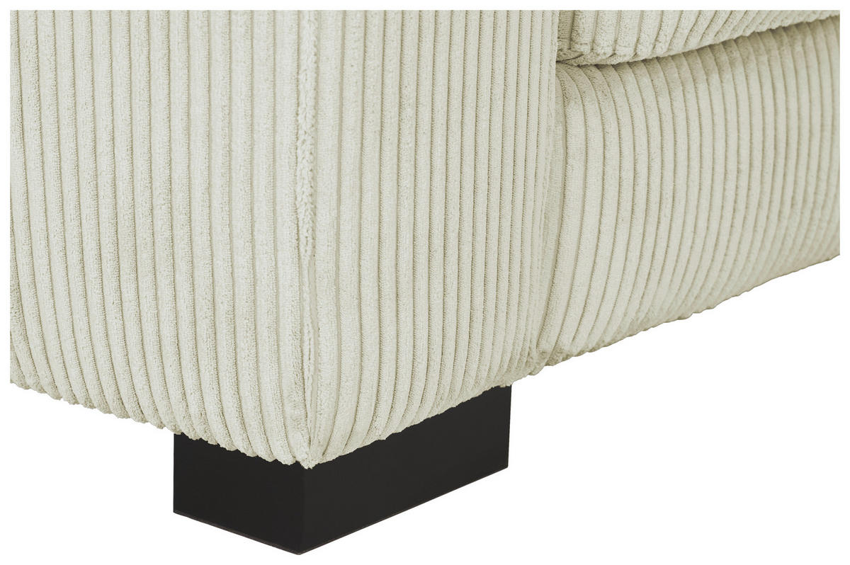 2,5-SITS SOFFA i manchester beige  - beige/svart, Klassisk, trä/textil (203/83/126cm) - MID.YOU