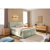 BOXSPRINGBETT 180/200 cm  in Creme  - Creme/Schwarz, Design, Kunststoff/Textil (180/200cm) - Xora