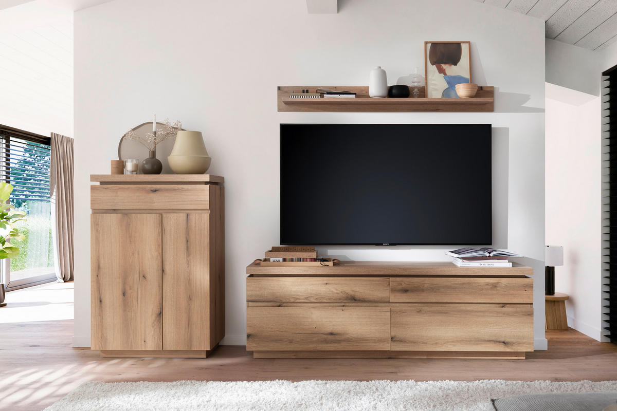 WOHNWAND  Eichefarben 270/172/40 cm  - Eichefarben, Design, Holzwerkstoff (270/172/40cm) - Livetastic