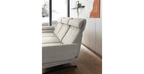 ECKSOFA  in Flachgewebe Naturfarben  176-217/279-327 cm  - Schwarz/Naturfarben, Design, Textil/Metall (176-217/279-327cm) - Dieter Knoll