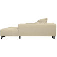 ECKSOFA  in Chenille Beige  279/222 cm  - Beige/Schwarz, KONVENTIONELL, Kunststoff/Textil (279/222cm) - Hom`in