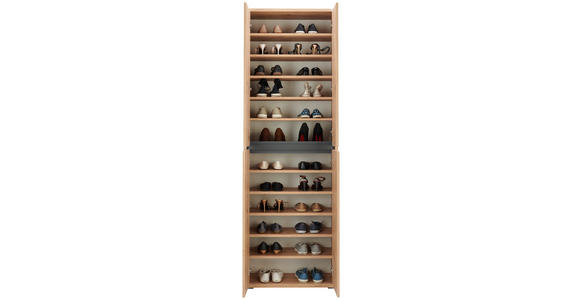SCHUHSCHRANK 70/210/34 cm - Eichefarben, KONVENTIONELL, Holzwerkstoff (70/210/34cm) - Xora