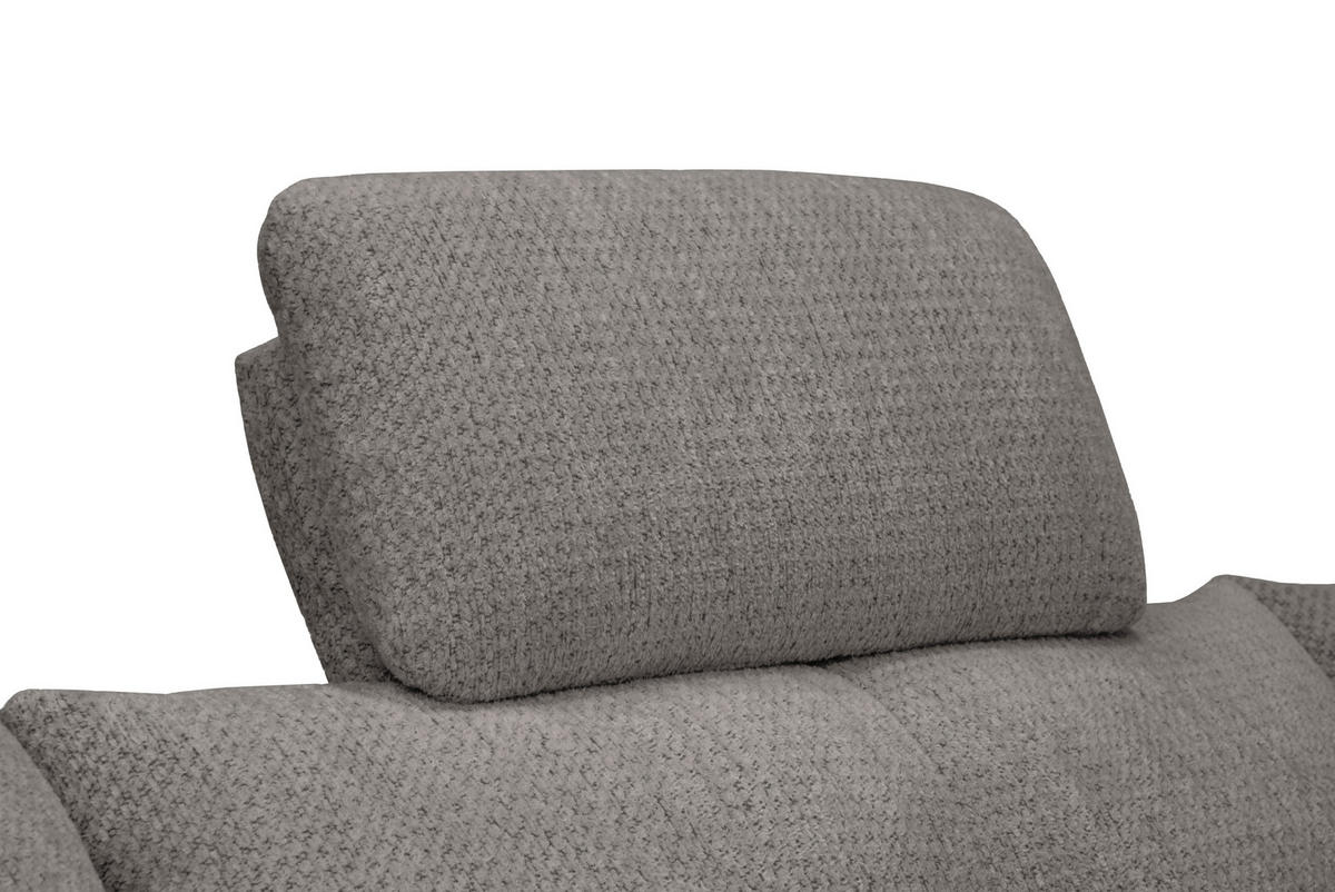 KOPFSTÜTZE - Graubraun, KONVENTIONELL, Textil (55/28/18cm) - Hom`in