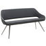 SITZBANK Anthrazit, Edelstahlfarben, Grau - Edelstahlfarben/Anthrazit, Design, Textil/Metall (175/88/66cm) - Voleo SITZBANK Anthrazit, Edelstahlfarben, Grau - Edelstahlfarben/Anthrazit, Design, Textil/Metall (175/88/66cm) - Voleo