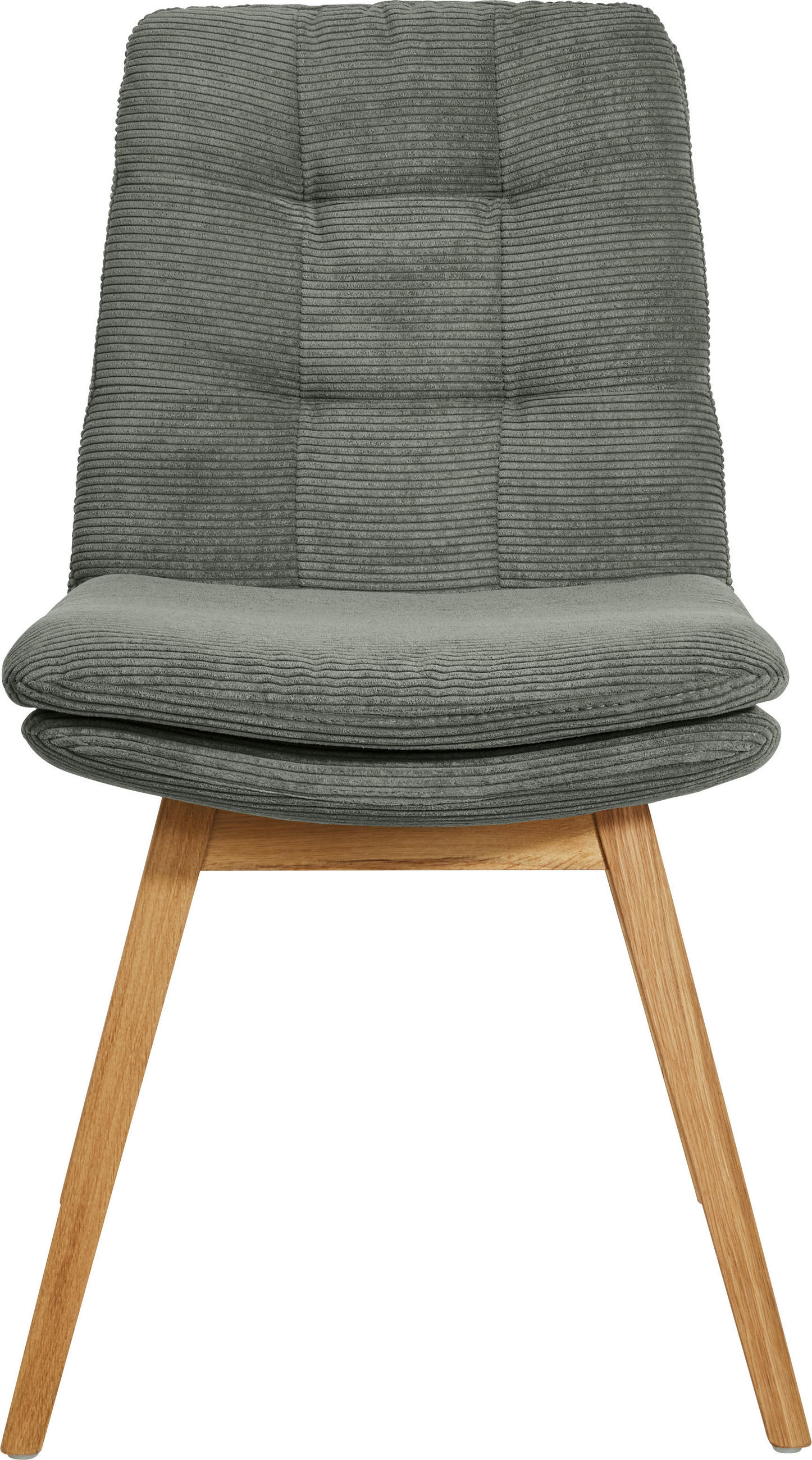 STUHL Cord Olivgrün  - Eichefarben/Olivgrün, Design, Holz/Textil (49/90/69cm) - Johann Jakob