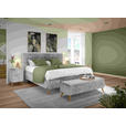 BOXSPRINGBETT 180/200 cm  in Hellgrau  - Eichefarben/Hellgrau, Design, Holz/Textil (180/200cm) - Esposa