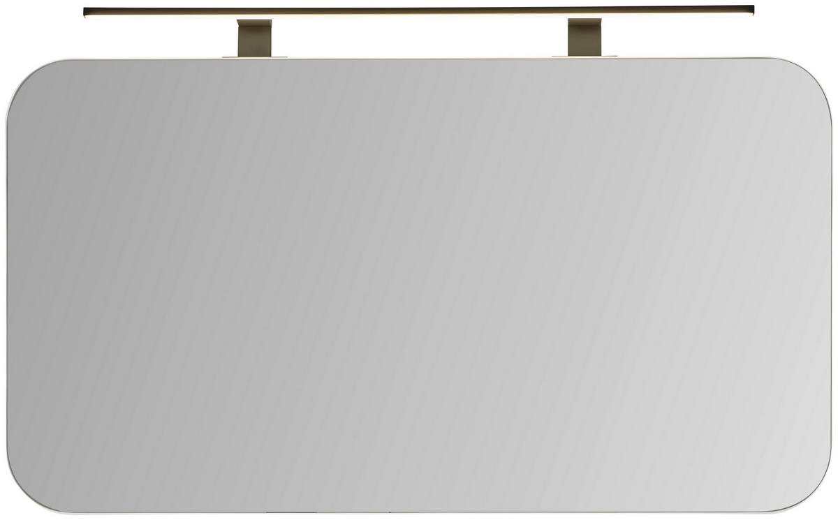 SPIEGELSCHRANK 100/55/16,5 cm  - Weiss, Design, Glas/Holzwerkstoff (100/55/16,5cm) - home24
