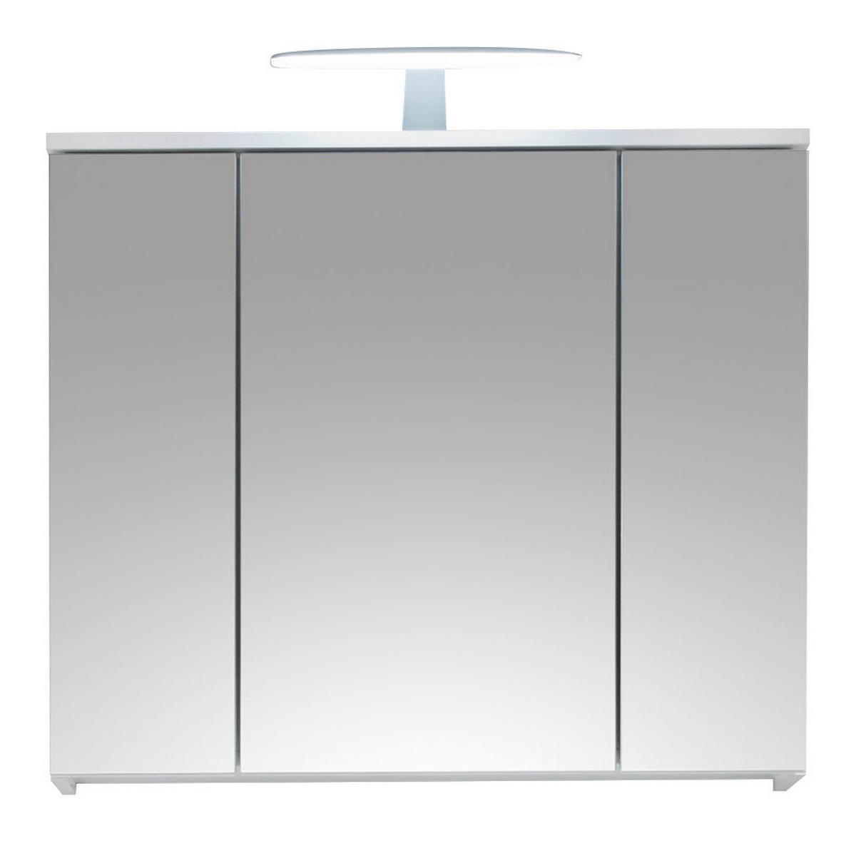 DULAP CU OGLINDĂ 80/67/20 cm  - alb, Basics, sticlă/material pe bază de lemn (80/67/20cm) - Xora
