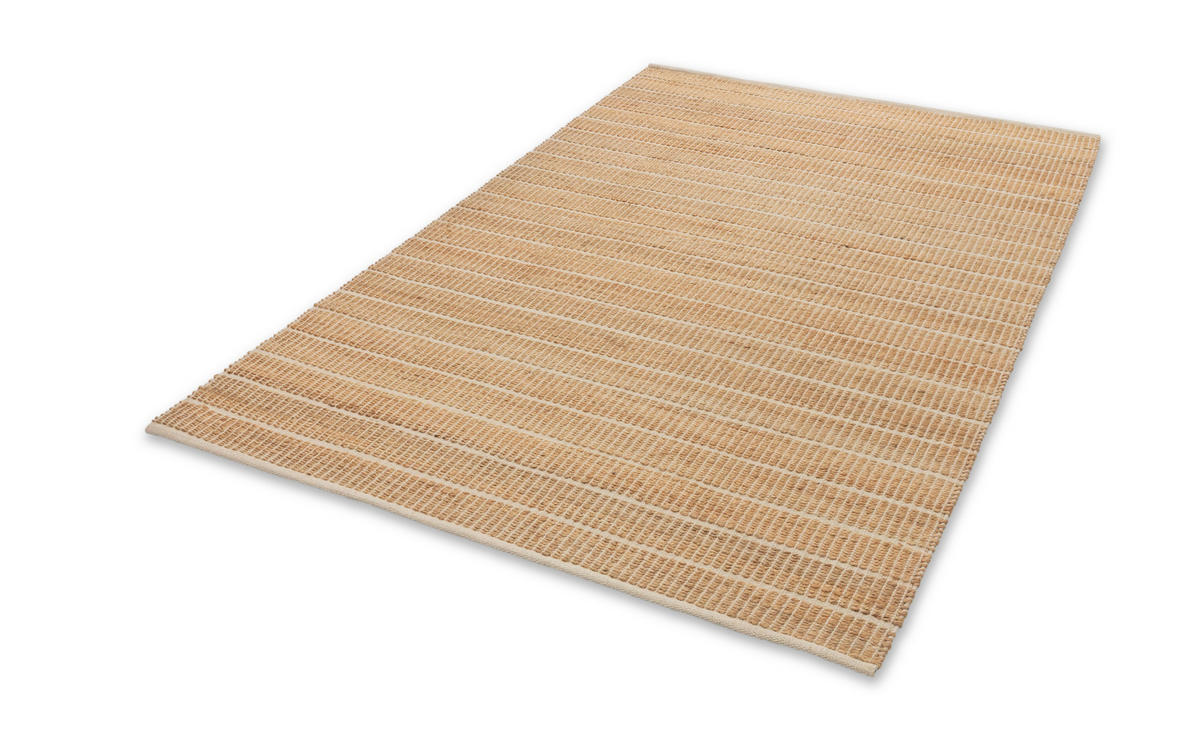 HANDWEBTEPPICH 60/110 cm Nalaya Naturfarben rechteckig  - Naturfarben, Basics, Textil (60/110cm) - Schöner Wohnen