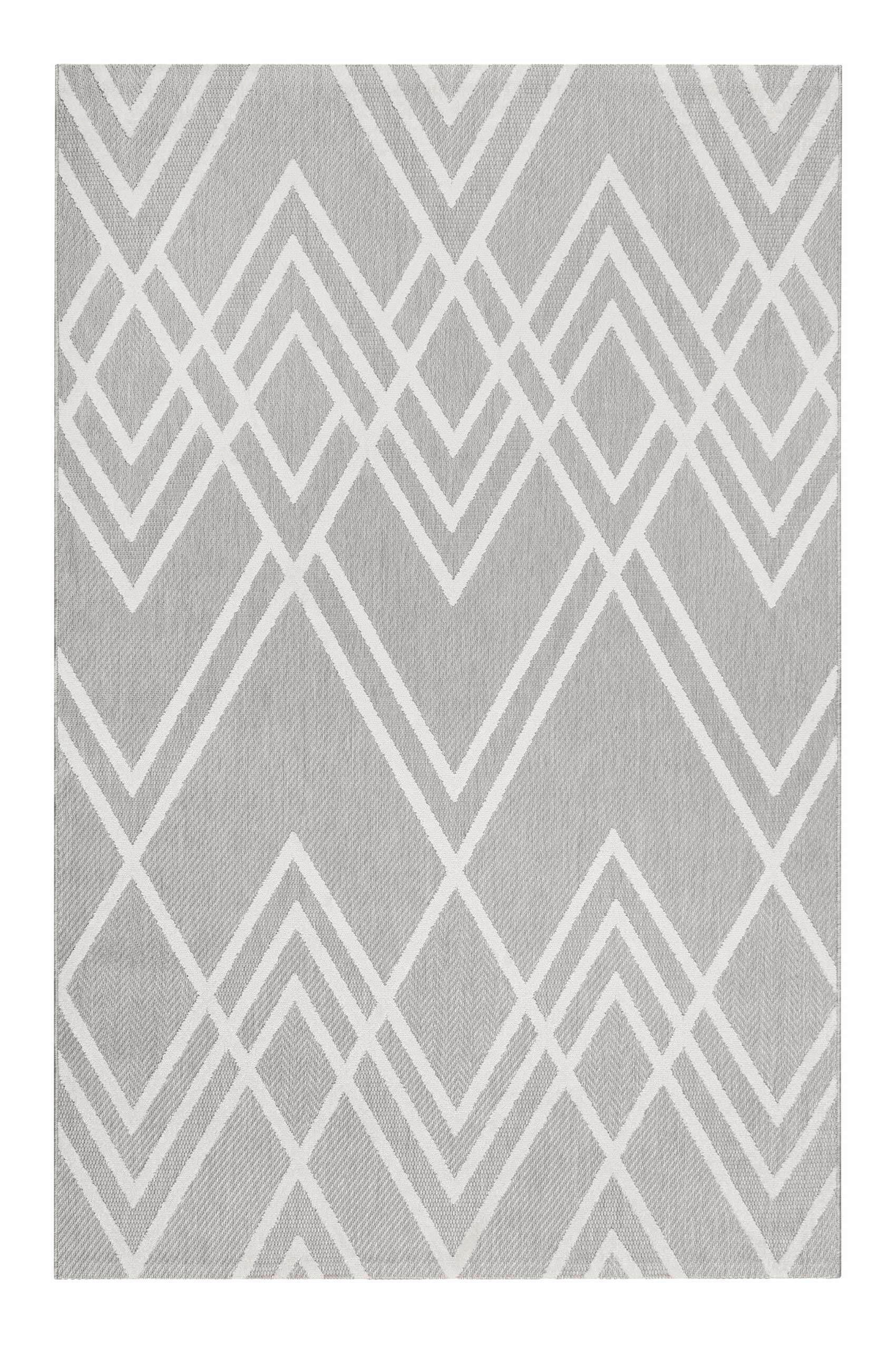 OUTDOORTEPPICH 120/170 cm Rave Creme, Weiß  - Creme/Weiß, Design, Textil (120/170cm) - Esprit