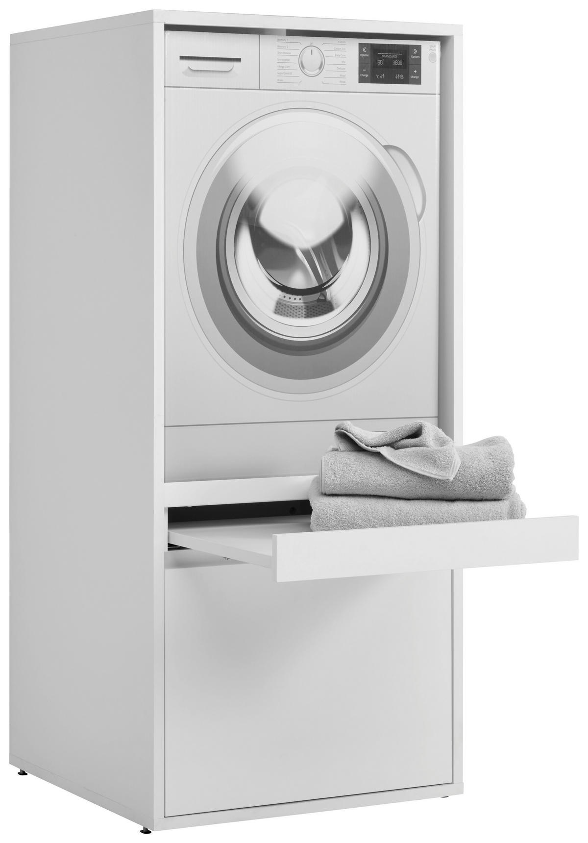 WASCHMASCHINENSCHRANK 67,5/151,8/67,5 cm  in Weiß  - Weiß, Basics, Holzwerkstoff (67,5/151,8/67,5cm) - Xora