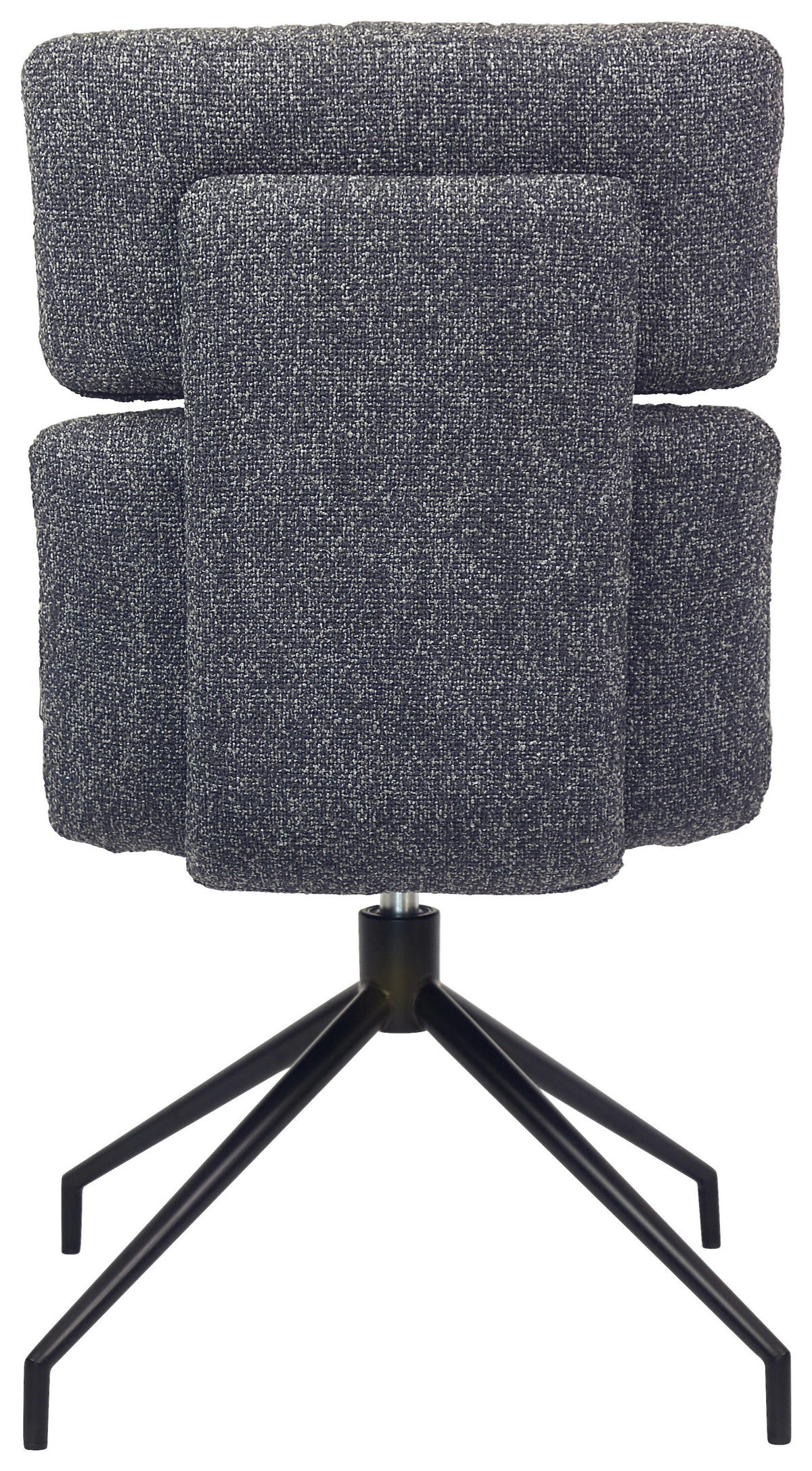STUHL - Dunkelgrau/Schwarz, Design, Textil/Metall (50/92/64,5cm) - Dieter Knoll