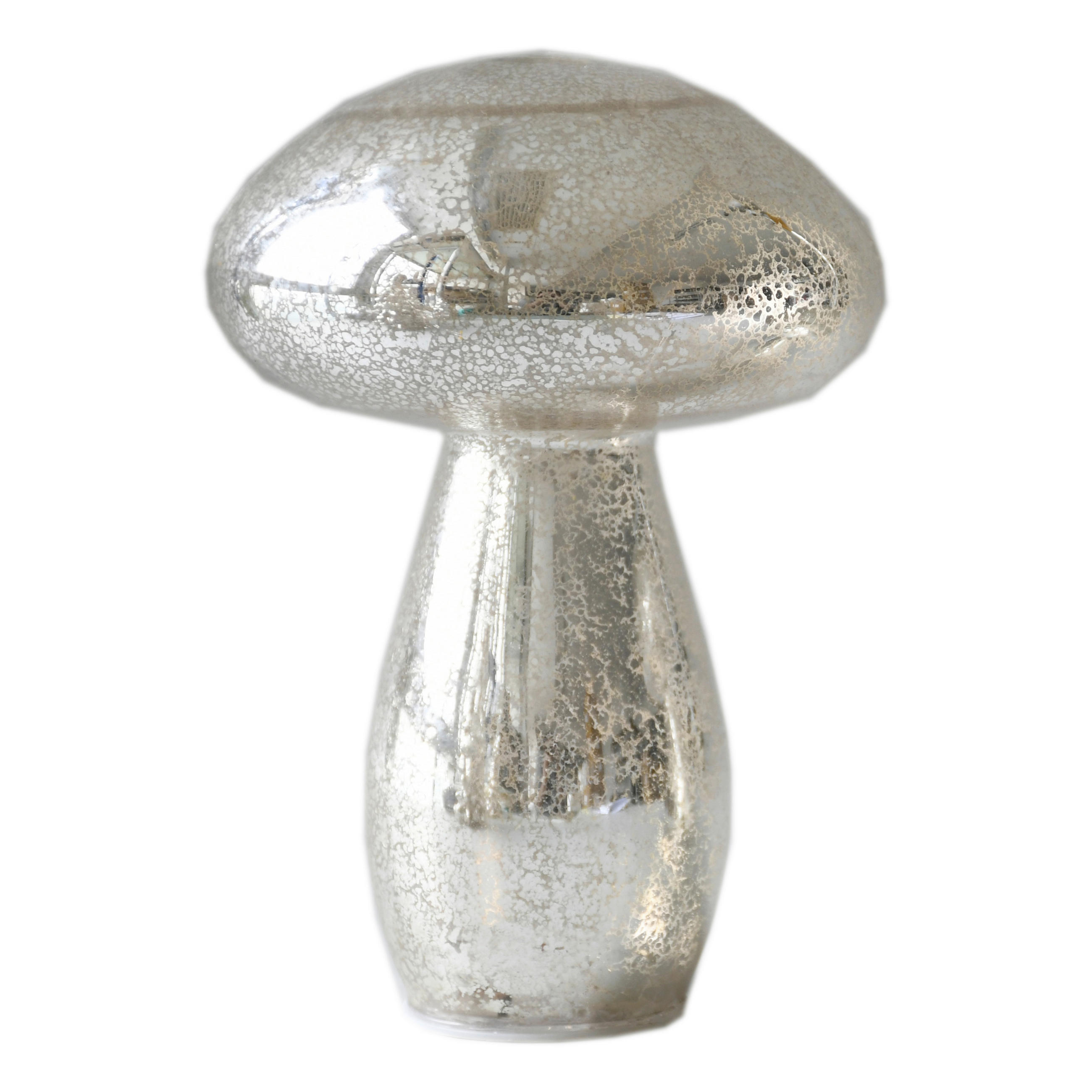 DEKOPILZ  - Silberfarben, LIFESTYLE, Glas (15/22cm) - X-Mas