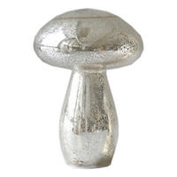 DEKOPILZ  - Silberfarben, LIFESTYLE, Glas (15/22cm) - X-Mas