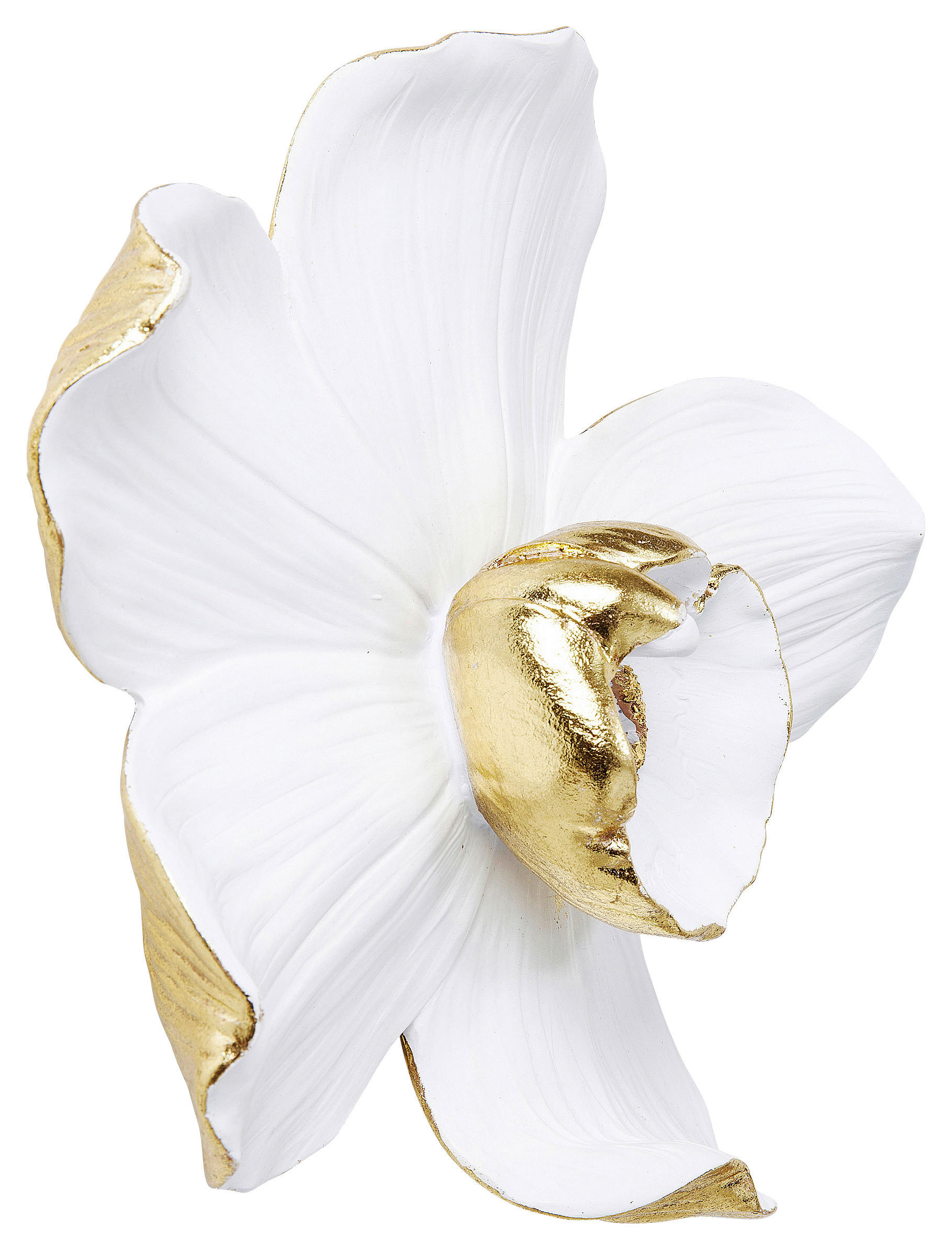 WANDDEKO Kunststoff  - Goldfarben/Weiß, Design, Kunststoff (23,8/24,5/6,7cm) - Kare-Design