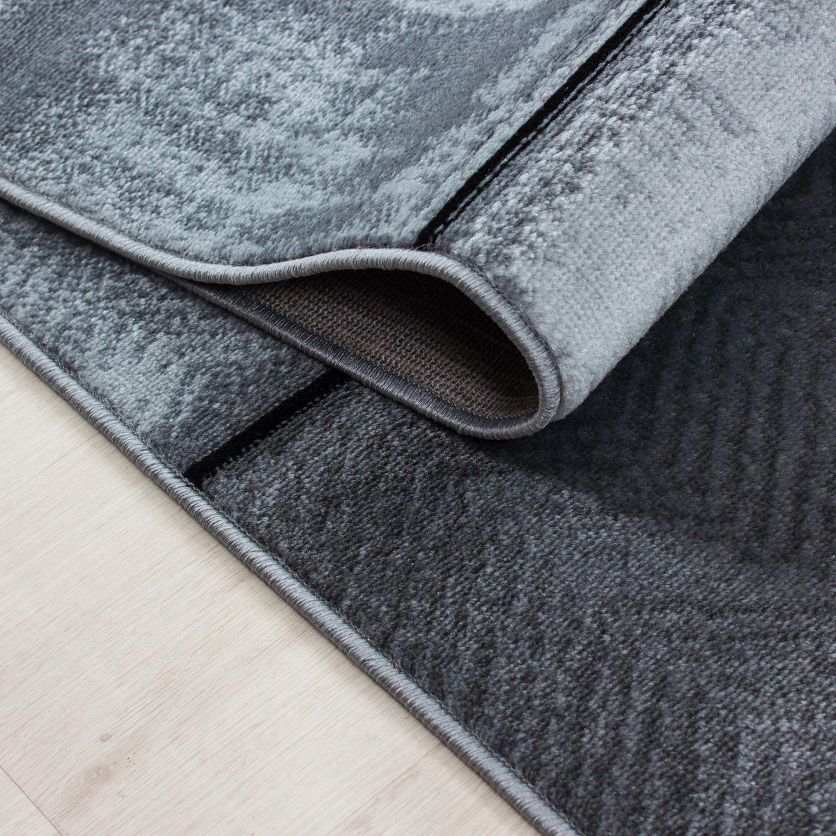 FLACHWEBETEPPICH 140/200 cm Parma Schwarz  - Schwarz, Design, Textil (140/200cm) - Novel
