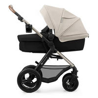 KINDERWAGENSET Moov 2 Air 3in1  - Greige/Goldfarben, Basics, Textil/Metall (60/86,5/106cm) - Kinderkraft