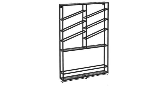 WEINREGAL  - Schwarz, Design, Metall (68/100/11cm) - Carryhome