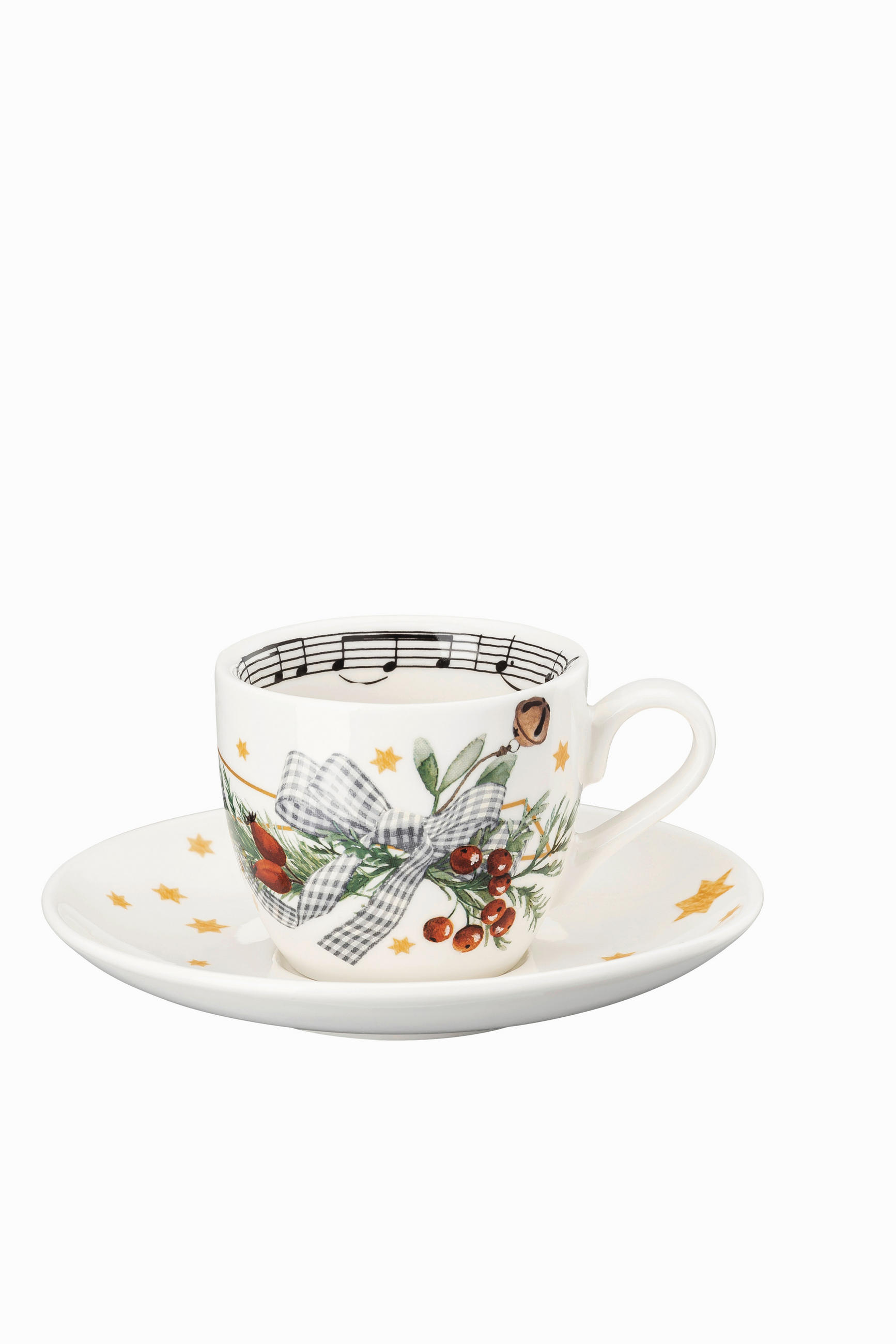 ESPRESO SKODELICA S KROŽNIKOM  Christmas 2024       - Basics (12/12/6cm) - Hutschenreuther