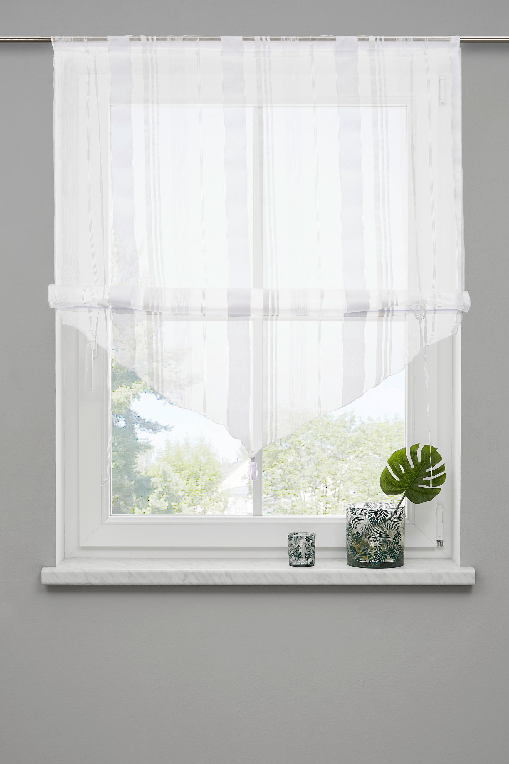 Raffrollo Milou Transparent 60x140 cm Klettband