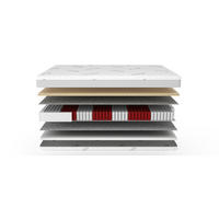 TASCHENFEDERKERNMATRATZE 80/200 cm Höhe ca. 20 cm 7 -Zonen - Weiß, Basics, Textil (80/200cm) - Chameo