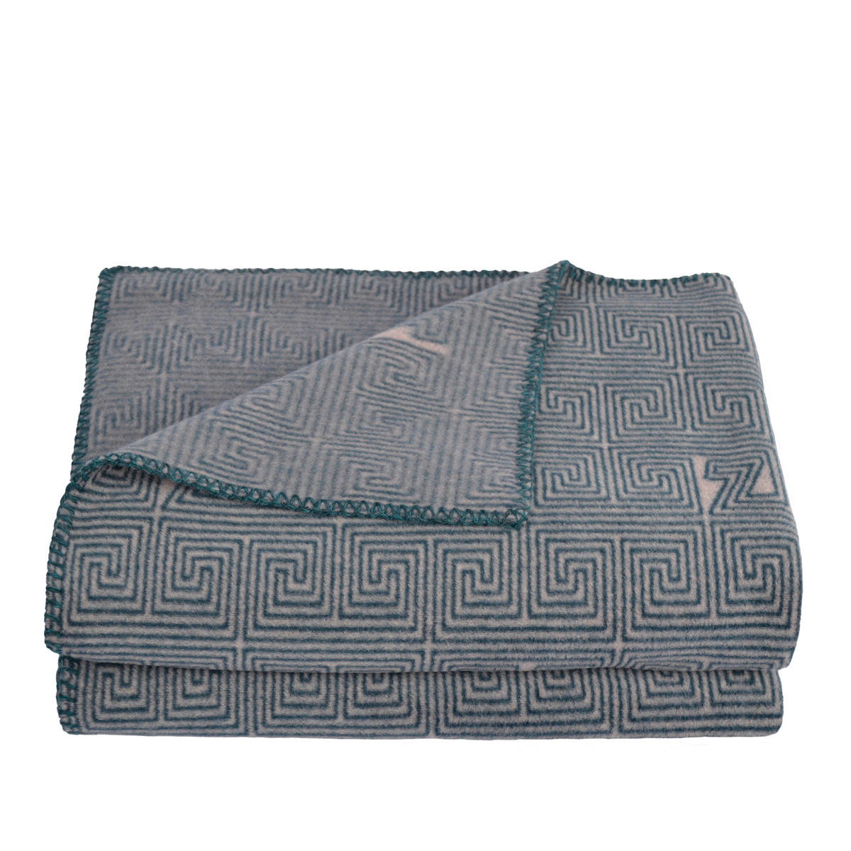 DEKORATIVNA ODEJA 160/200 cm modra, turkizna  - turkizna/modra, Basics, tekstil (160/200cm) - Zoeppritz