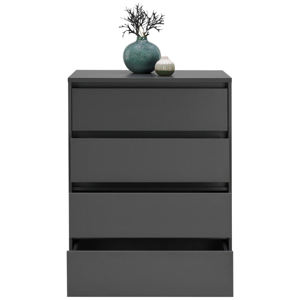 Thumbnail - Carryhome Kommode, Anthrazit, Holzwerkstoff, 4 Schubladen, 80x103x48 cm, Wohnzimmer, Kommoden & Sideboards, Kommoden