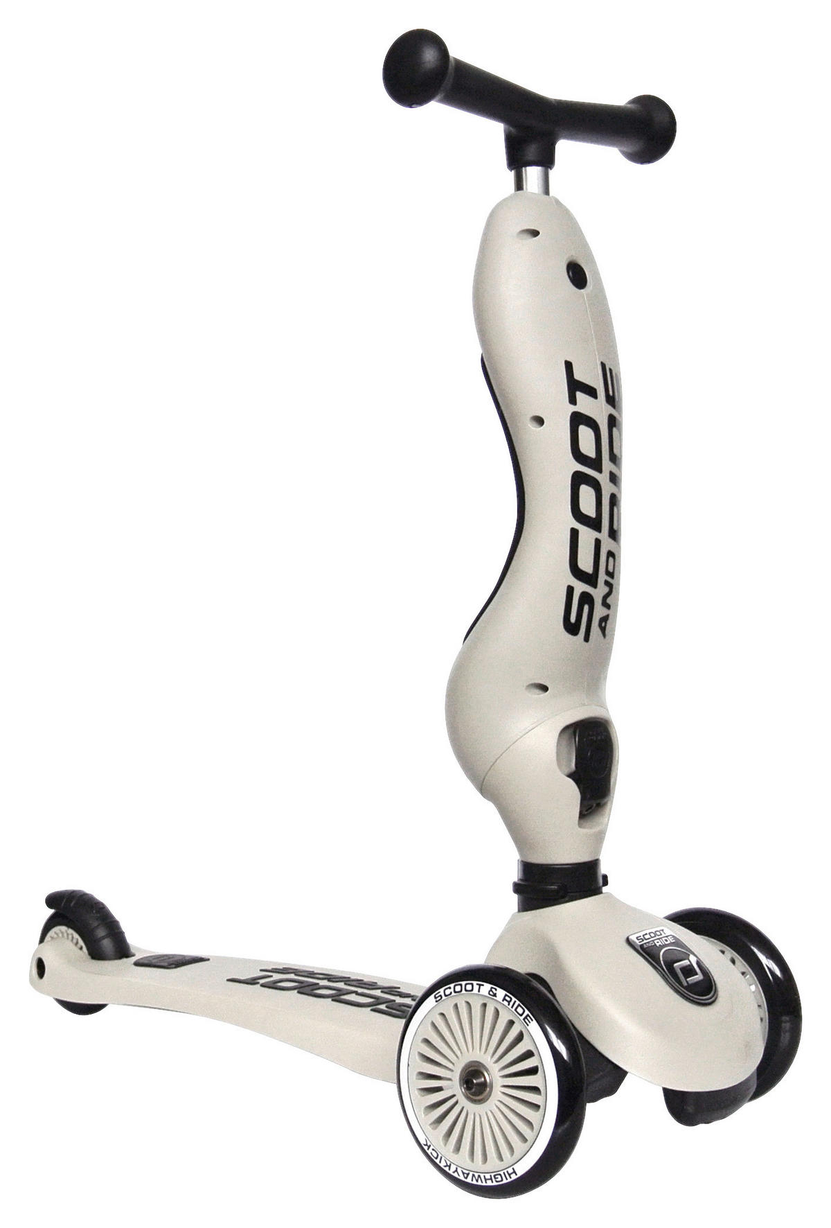 2IN1-KINDERSCOOTER Highwaykick 1  - Hellgrau, Trend, Kunststoff/Metall (24/37/55cm) - Scoot and Ride