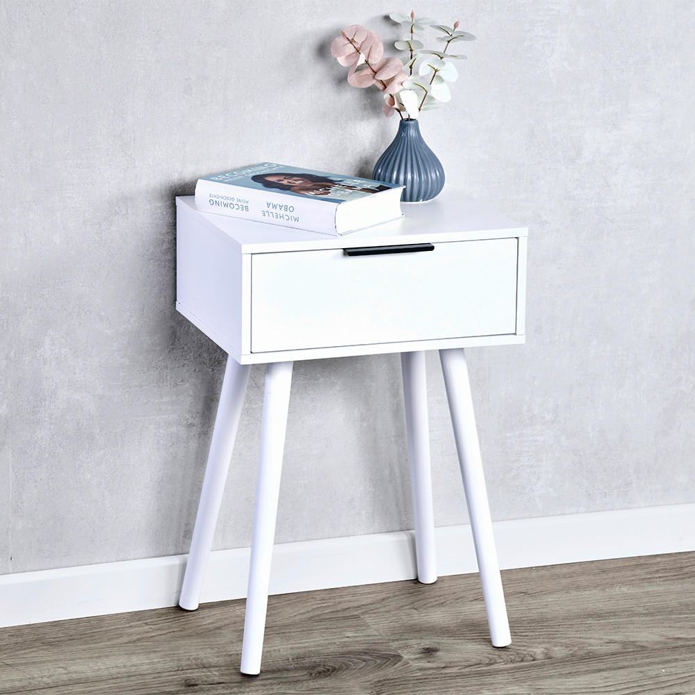 NACHTTISCH 40/30/59 cm  in Kiefer Weiss  - Weiss, Konventionell, Holz (40/30/59cm) - Kesper