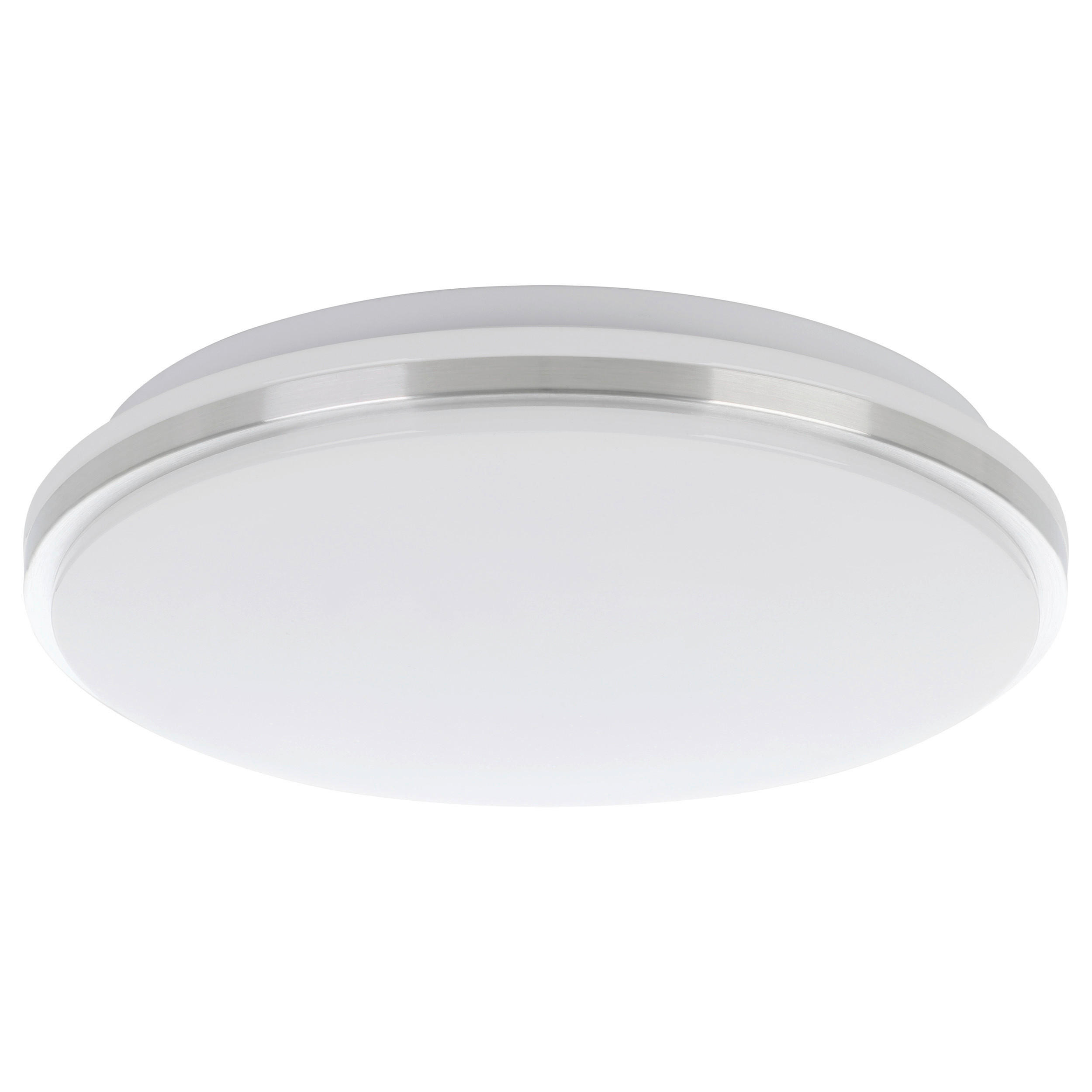 LED VÄGGLAMPA 34/6,5 cm   - vit/nickelfärgad, Basics, metall/plast (34/6,5cm) - Eglo