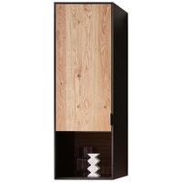 HÄNGEVITRINE Schwarz, Eichefarben  40/120/32 cm  - Eichefarben/Schwarz, Design, Holz/Holzwerkstoff (40/120/32cm) - Novel