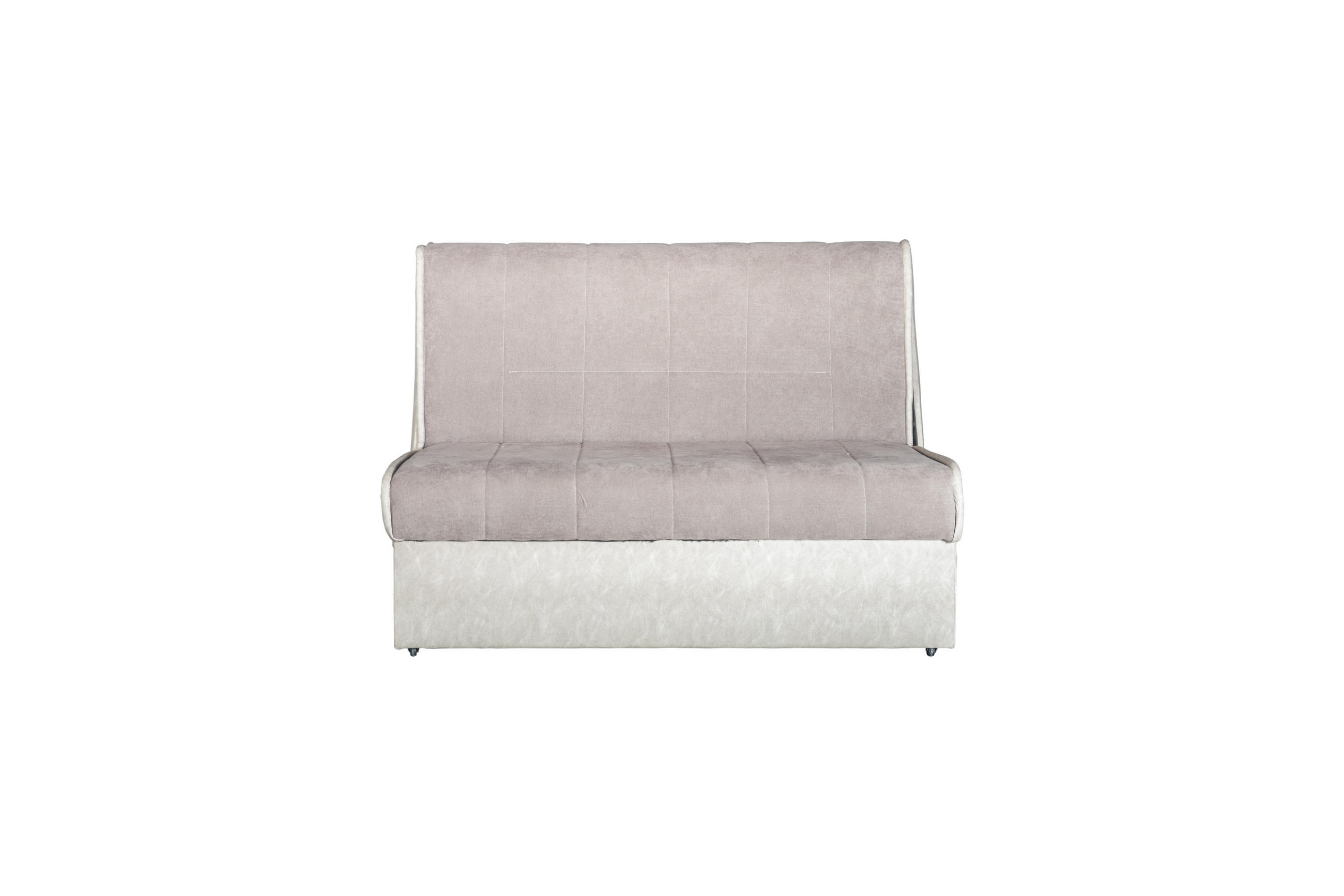 DVOSJED drvo, tekstil svijetlo siva, cappuccino - cappuccino/svijetlo siva, Konvencionalno, drvo/tekstil (126/110/87cm) - Xora