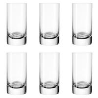 GLÄSERSET EASY+  6-teilig  - Klar/Transparent, Basics, Glas (3,9/7,6/3,9cm) - Leonardo