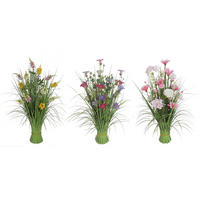 IARBĂ DECORATIVĂ - lila/roz aprins, Lifestyle, plastic/metal (70cm)