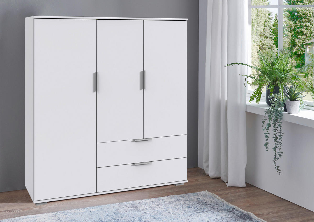 HIGHBOARD  in 130/140/40 cm  - Weiss/Silberfarben, Konventionell, Holzwerkstoff/Kunststoff (130/140/40cm) - Carryhome