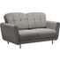 ZWEISITZER-SOFA Hellgrau - Hellgrau, Design, Holz/Textil (154/90/93cm) - Hom`in ZWEISITZER-SOFA Hellgrau - Hellgrau, Design, Holz/Textil (154/90/93cm) - Hom`in
