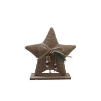 DEKOSTERN - Ecru/Creme, LIFESTYLE, Holz/Holzwerkstoff (25/23,5/5cm) - X-Mas