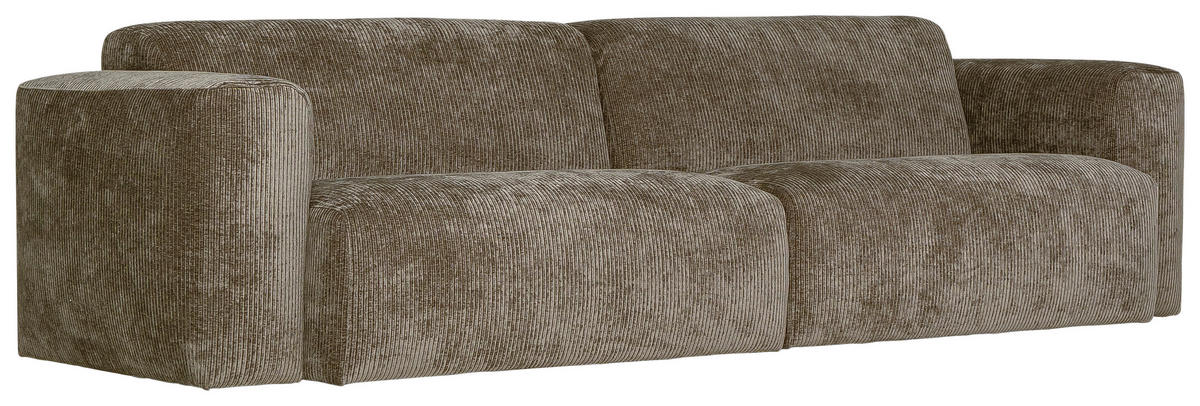 SOFFA i manchester grå  - grå, Klassisk, metall/trä (290/78/103cm) - Novel