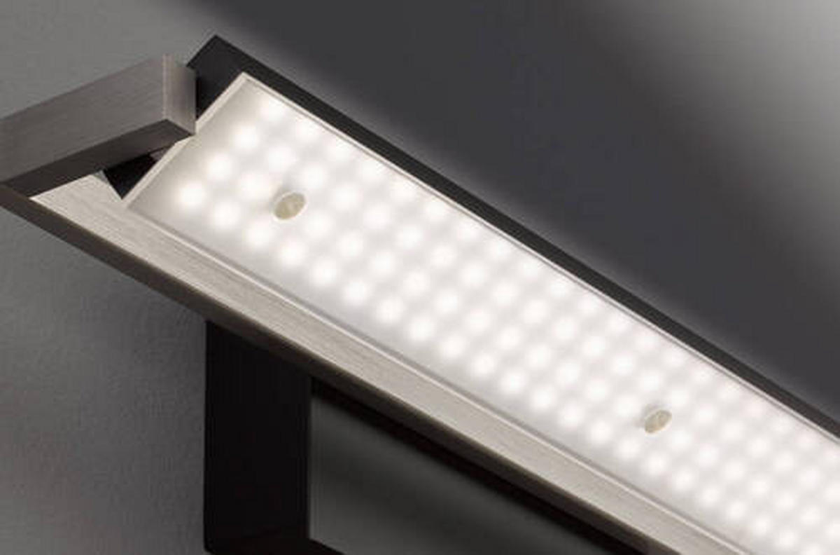 LED-WANDLEUCHTE - Weiss/Schwarz, Design, Kunststoff/Metall (10/40/11cm) - Fischer & Honsel